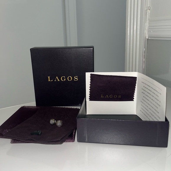 NWT LAGOS Caviar Forever Beaded Stud 18k Gold and Sterling Silver Earrings✨ - Picture 10 of 15